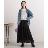 ショート丈・ベーシック クルーネックボーダーニット | ad thie | 詳細画像9 