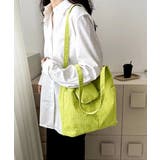 ミニポーチ付き コーデュロイトートバッグ | ad thie | 詳細画像11 