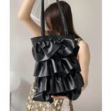 エコレザー フリルトートバッグ | ad thie | 詳細画像18