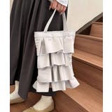 エコレザー フリルトートバッグ | ad thie | 詳細画像8