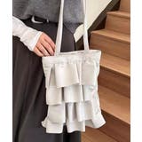 エコレザー フリルトートバッグ | ad thie | 詳細画像9