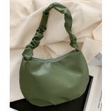 ダークグリーン | ギャザーデザイン ミニショルダーバッグ | ad thie