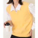 ふんわりやわらかVネックニットベスト | ad thie | 詳細画像10