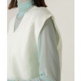 ふんわりやわらかVネックニットベスト | ad thie | 詳細画像17