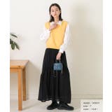 ふんわりやわらかVネックニットベスト | ad thie | 詳細画像7