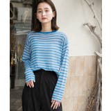 カラーボーダー シアープルオーバー | ad thie | 詳細画像11 