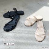 ストラップデザイン フラットサンダル | ad thie | 詳細画像1 