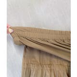 ギャザーデザイン フレアロングスカート | ad thie | 詳細画像14 