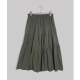 ギャザーデザイン フレアロングスカート | ad thie | 詳細画像17 