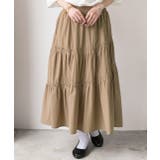 ギャザーデザイン フレアロングスカート | ad thie | 詳細画像7 