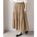 ギャザーデザイン フレアロングスカート | ad thie | 詳細画像8 