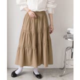 ギャザーデザイン フレアロングスカート | ad thie | 詳細画像9 