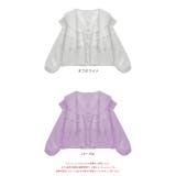 ふんわりシフォン フリルデザインブラウス | ad thie | 詳細画像13 