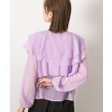 ふんわりシフォン フリルデザインブラウス | ad thie | 詳細画像6 