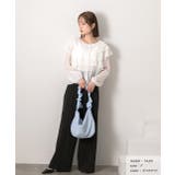 ふんわりシフォン フリルデザインブラウス | ad thie | 詳細画像7 