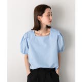 パフスリーブ 半袖ブラウス | ad thie | 詳細画像10 