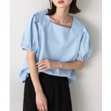 パフスリーブ 半袖ブラウス | ad thie | 詳細画像11 