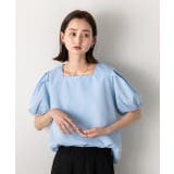 パフスリーブ 半袖ブラウス | ad thie | 詳細画像12 