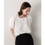 パフスリーブ 半袖ブラウス | ad thie | 詳細画像16 