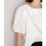 パフスリーブ 半袖ブラウス | ad thie | 詳細画像17 