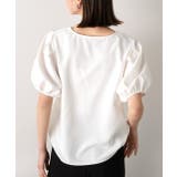 パフスリーブ 半袖ブラウス | ad thie | 詳細画像18 