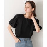 パフスリーブ 半袖ブラウス | ad thie | 詳細画像7 