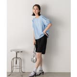 パフスリーブ 半袖ブラウス | ad thie | 詳細画像8 