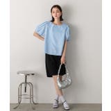 パフスリーブ 半袖ブラウス | ad thie | 詳細画像9 