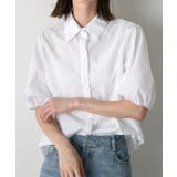 オフホワイト | パフスリーブ 半袖シャツ | ad thie