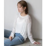 オーバーサイズ  カラーシアーカットソー | ad thie | 詳細画像8 