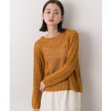 透かし編み ニットプルオーバー | ad thie | 詳細画像13 