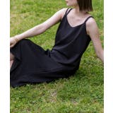 ブラック | バッククロス キャミワンピース | ad thie