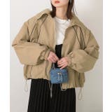 配色パイピングライトブルゾン | ad thie | 詳細画像11