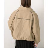 配色パイピングライトブルゾン | ad thie | 詳細画像12