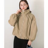 配色パイピングライトブルゾン | ad thie | 詳細画像14