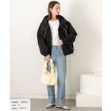 配色パイピングライトブルゾン | ad thie | 詳細画像15