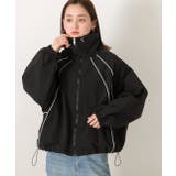 配色パイピングライトブルゾン | ad thie | 詳細画像18