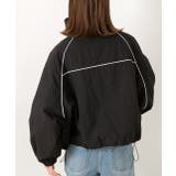 配色パイピングライトブルゾン | ad thie | 詳細画像19