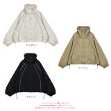 配色パイピングライトブルゾン | ad thie | 詳細画像26