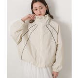 配色パイピングライトブルゾン | ad thie | 詳細画像3