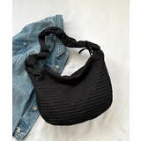 ブラック | シャーリングストラップエンボスバッグ | ad thie