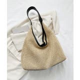 ブラック | ストロー風メッシュショルダーバッグ | ad thie