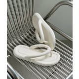 オフホワイト | クッション トングサンダル | ad thie