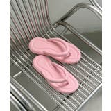 ピンク | クッション トングサンダル | ad thie