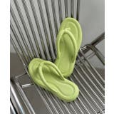 ライトグリーン | クッション トングサンダル | ad thie