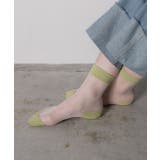 カラバリ豊富 配色シアーソックス | ad thie | 詳細画像7 