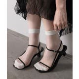 オフホワイト | カラバリ豊富 配色シアーソックス | ad thie