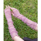 サムホール ラメシアーアームカバー | ad thie | 詳細画像6 