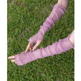 サムホール ラメシアーアームカバー | ad thie | 詳細画像8 