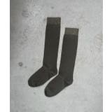 ブラック | カラバリ豊富 ラメハイソックス | ad thie